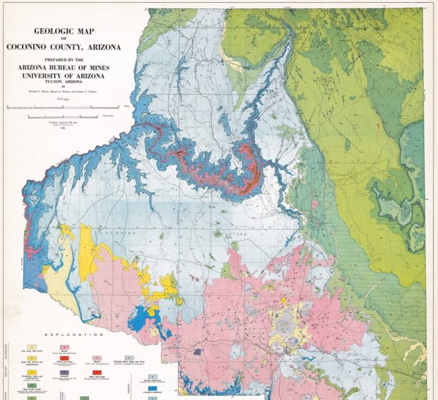 Coconino county geologic map